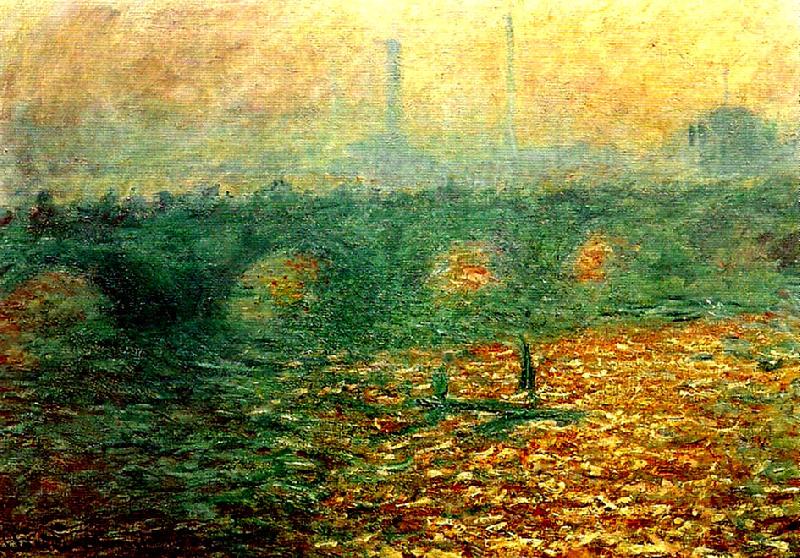 Claude Monet waterloo bridge oil painting image